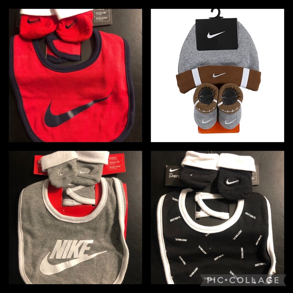 SOLD! Baby Nike Bib Hat and Sock Bundle